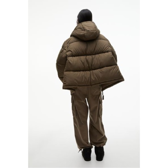 Green Hooded Puffer Jacket (S, L) - Picture 6 of 7